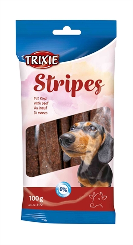 TRIXIE Hundesnacks Streifen Rindfleisch 100 gr - 15 Stück ohne Zucker