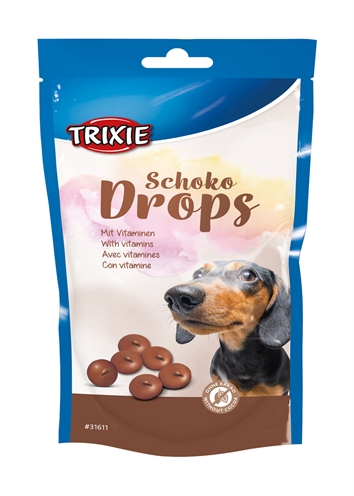 TRIXIE Hondensnacks Chocodrops 75 g – Veilig zonder cacao