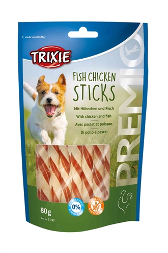 TRIXIE honden snacks Premio Fish Chicken Sticks 80 gr – Glutenvrij