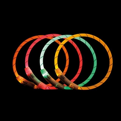 TRIXIE Lichtgevende Halsband Hond Flash 35×0,7 cm – Groen