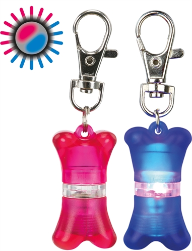 TRIXIE Flasher Botje Assorti 2×4 cm – Goede zichtbaarheid hondenlampje