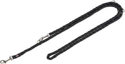 TRIXIE Hondenriem Cavo Verstelbaar 200×1,2 cm – Zwart