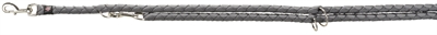 TRIXIE Hondenriem Cavo Verstelbaar Grijs 200×1,8 cm – Sterk en Gevlochten
