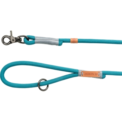 TRIXIE Hondenriem Be Nordic 100×0,8 cm – Petrol/Lichtpetrol/Grijs