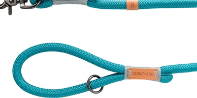 Trixie Hondenriem Be Nordic 100×1,3 cm – Petrol / Lichtpetrol / Grijs