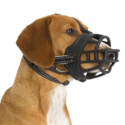 TRIXIE Muilkorf Muzzle Flex Silicone Zwart 37×39 cm – XL