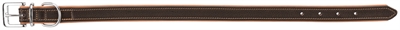 TRIXIE Hondenhalsband Active Comfort Leer Bruin 37×44 cm – Lichtbruin