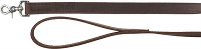 TRIXIE Hondenriem Rustic Vetleer Donkerbruin 100×2 cm – Looplijn