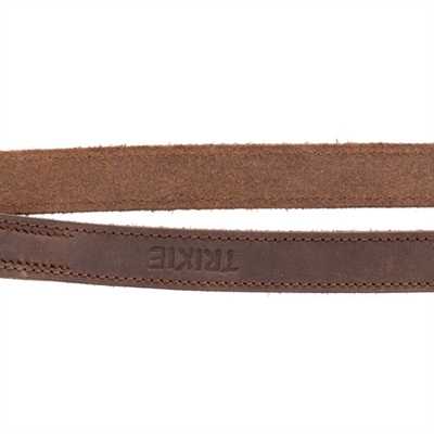 TRIXIE Hondenriem Rustic Verstelbaar Vetleer Donkerbruin 200×2,5 cm