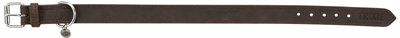 TRIXIE Hondenhalsband Rustic Vetleer Donkerbruin 37×44 cm – M
