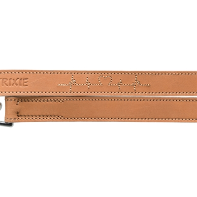 TRIXIE Hondenriem Rustic Heartbeat Vetleer 200×2 cm – Bruin