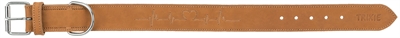 TRIXIE Halsband Hond Rustic Vetleer Heartbeat Bruin 55×4 cm – L-XL