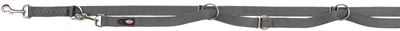 TRIXIE Hondenriem Premium Verstelbaar Grijs 200×2,5 cm – Looplijn