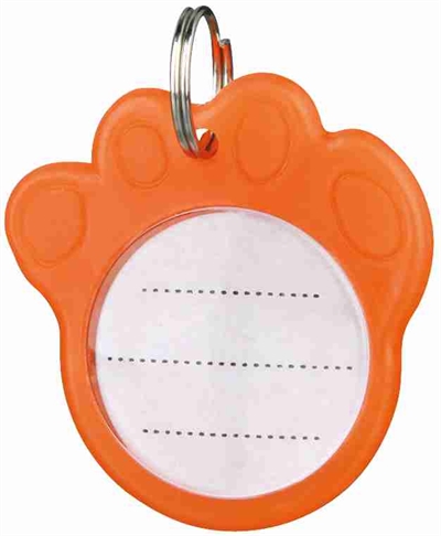 TRIXIE Adreshanger Phosphoriserend Oranje 3,5 cm – 6 stuks