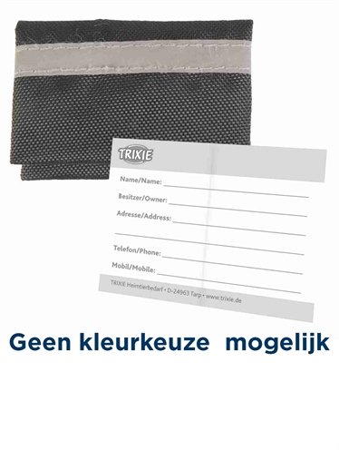 TRIXIE Halsbandtasje Assorti 6×4 cm – Adresgegevens met Reflectie