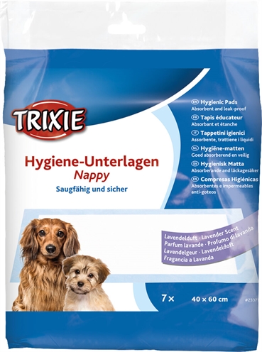 TRIXIE Hygiëne-Onderlegger Nappy 60×40 cm – Lavendelgeur 10×7 st