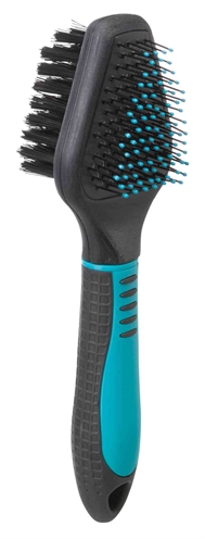 TRIXIE Borstel 2-zijdig Kunststof 19×6 cm – 2 Stuks