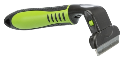 TRIXIE Carding Vachtkam Kunststof 14×8 cm – 3 stuks met Metalen Kling