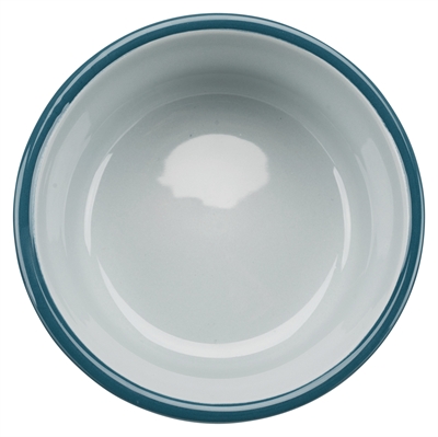 TRIXIE Voerbak Set Keramiek Metaal 2×1,6L – Petrol/Grijs