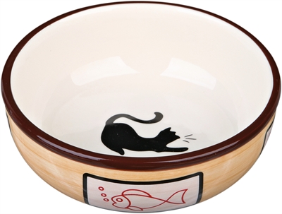 TRIXIE Voerbak Kat Keramiek Assorti 13×13 cm – 350 ml – 4 st