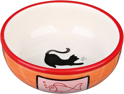 TRIXIE Voerbak Kat Keramiek Assorti 13×13 cm – 350 ml – 4 st