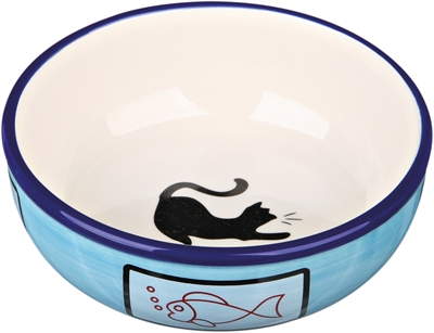 TRIXIE Voerbak Kat Keramiek Assorti 13×13 cm – 350 ml – 4 st