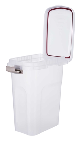 TRIXIE Voerton 15L Transparant Wit 33×22×41,5 cm – Luchtdicht