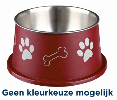 TRIXIE Langoor Voerbak RVS/Kunststof Assorti 19×19 cm – 900 ml 4 st