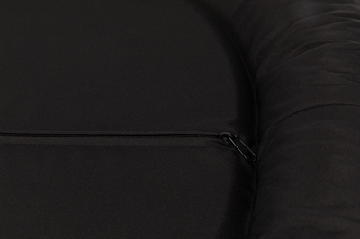 TRIXIE Hondenkussen Samoa Classic Ovaal Nylon Zwart 140×105 cm – Wasbaar