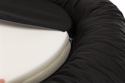 TRIXIE Orthopedisch Hondenkussen Samoa Zwart 110×85 cm – Ovalen Design