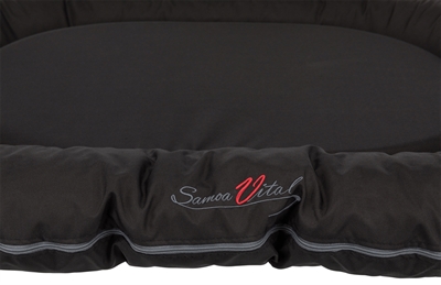 TRIXIE Orthopedisch Hondenkussen Samoa Zwart 110×85 cm – Ovalen Design