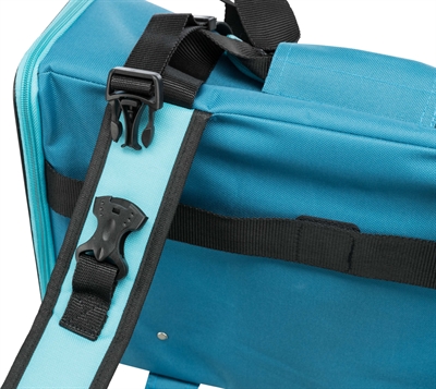 TRIXIE Hondentas Rugtas Connor Petrol 42×21×29 cm – Draagtas met Korthouder