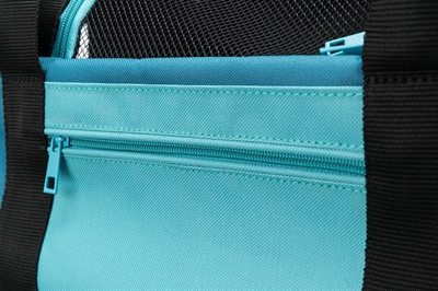 TRIXIE Hondentas Rugtas Connor Petrol 42×21×29 cm – Draagtas met Korthouder