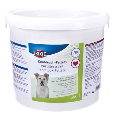 TRIXIE knoflook-pellets hond 3 kg – natuurlijk ongedierteafschrikker