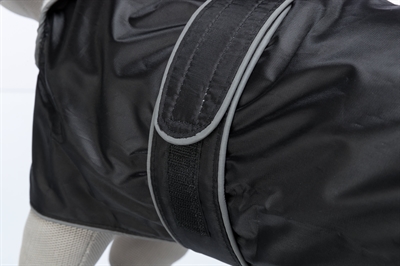 TRIXIE Hondenjas Orléans waterdicht, fleece-gevoerd en reflecterend - zwart - 30 cm