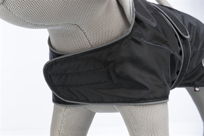 TRIXIE Hondenjas Orléans waterdicht, fleece-gevoerd en reflecterend - zwart - 30 cm