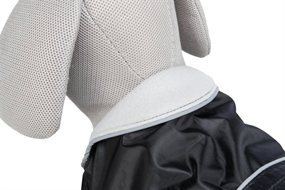 TRIXIE Hondenjas Orléans – waterdicht, fleece-gevoerd, reflecterend - Zwart - 35 cm