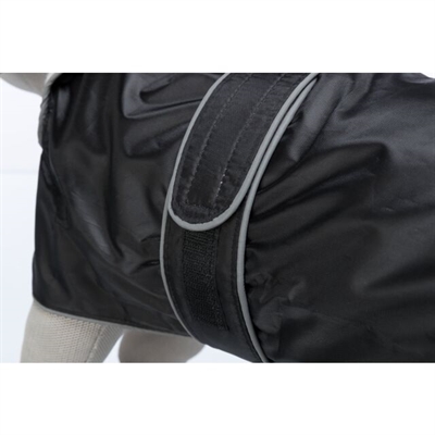 TRIXIE Hondenjas Orléans - waterdicht, fleece-gevoerd, reflecterend - zwart - 45 cm