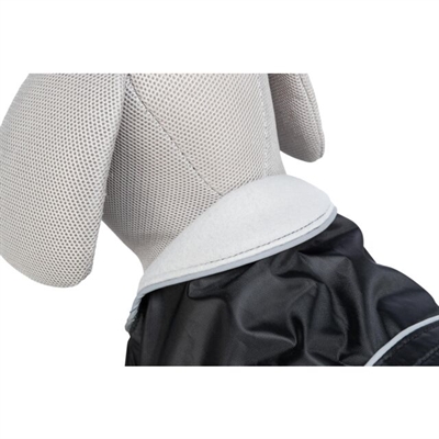 TRIXIE Hondenjas Orléans - waterdicht, fleece-gevoerd, reflecterend - zwart - 45 cm
