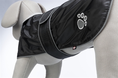 TRIXIE Hondenjas Orléans waterdicht, fleece gevoerd & reflecterend - zwart - 55 cm