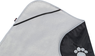 TRIXIE Hondenjas Orléans waterdicht, fleece gevoerd & reflecterend - zwart - 55 cm