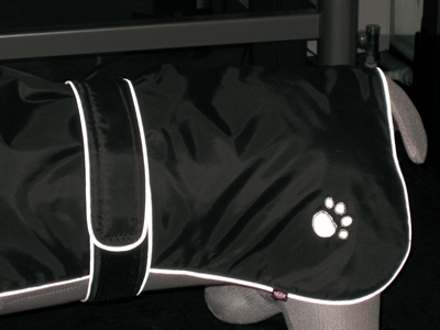 TRIXIE Hondenjas Orléans waterdicht, fleece gevoerd & reflecterend - zwart - 55 cm