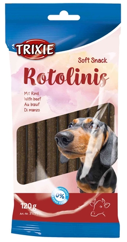 TRIXIE Soft Snack Rotolinis Rund 12 cm – Hondensnacks 12x120 gr