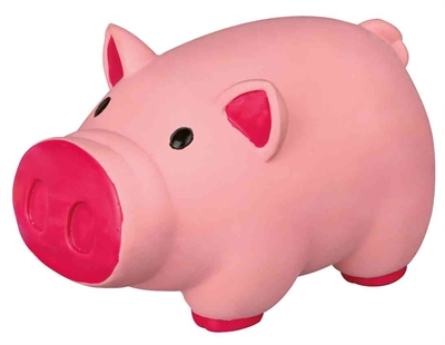 TRIXIE latex varken met dierengeluid 11 cm – 3 stuks