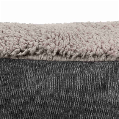 TRIXIE Hondenkussen Bendson Ovaal 80×55 cm – Donkergrijs/Lichtgrijs