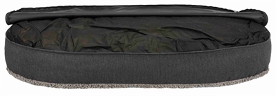 TRIXIE Hondenkussen Bendson Ovaal 80×55 cm – Donkergrijs/Lichtgrijs