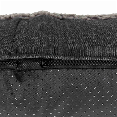 TRIXIE Hondenkussen Bendson Ovaal 80×55 cm – Donkergrijs/Lichtgrijs