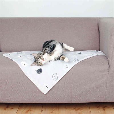 TRIXIE hondendeken Mimi Softpluche Lichtgrijs 70×50 cm – Zacht fleece