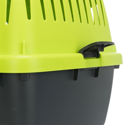 TRIXIE vervoersbox Capri 39×26×25 cm – Antraciet/Groen