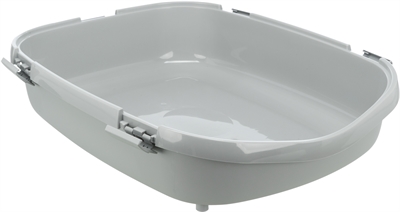 TRIXIE Kattenbak Primo XXL Grijs/Wit 71×56 cm – Open Kattentoilet